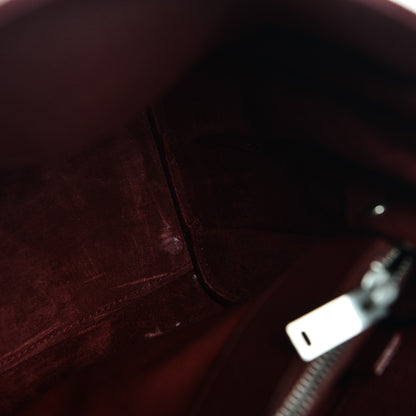 Saint Laurent Grained Calfskin Small Supple Sac De Jour Dark Pallisandre 9 of 10