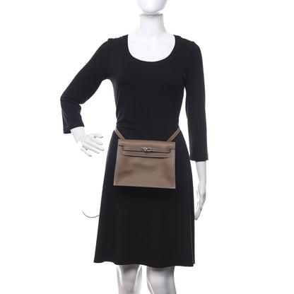 Hermes Swift Kelly Danse II Belt Bag Etoupe 2 of 11