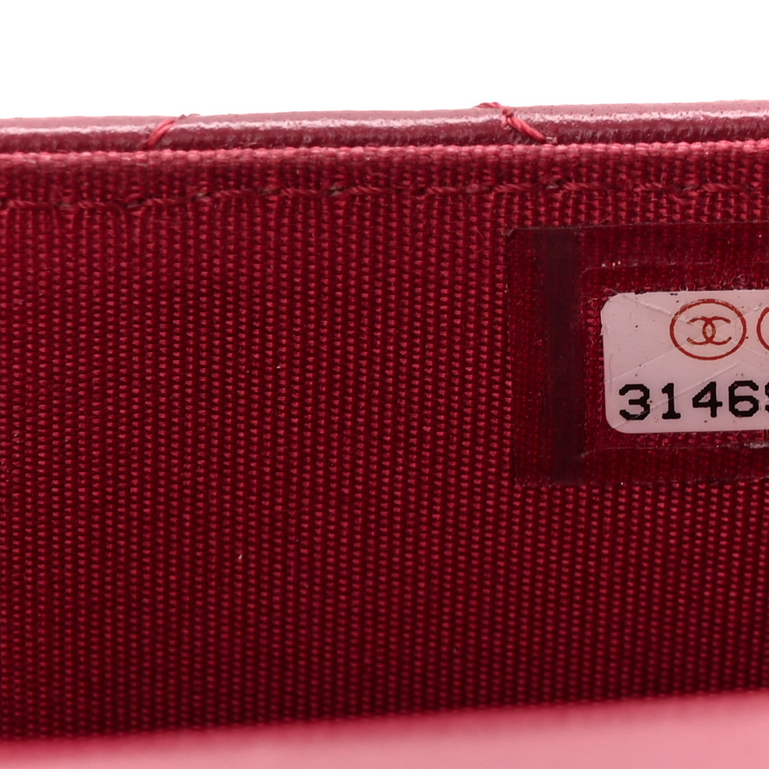 Chanel Lambskin Quilted Top Handle Flap Coin Purse With Chain Burgundy 8 of 12
