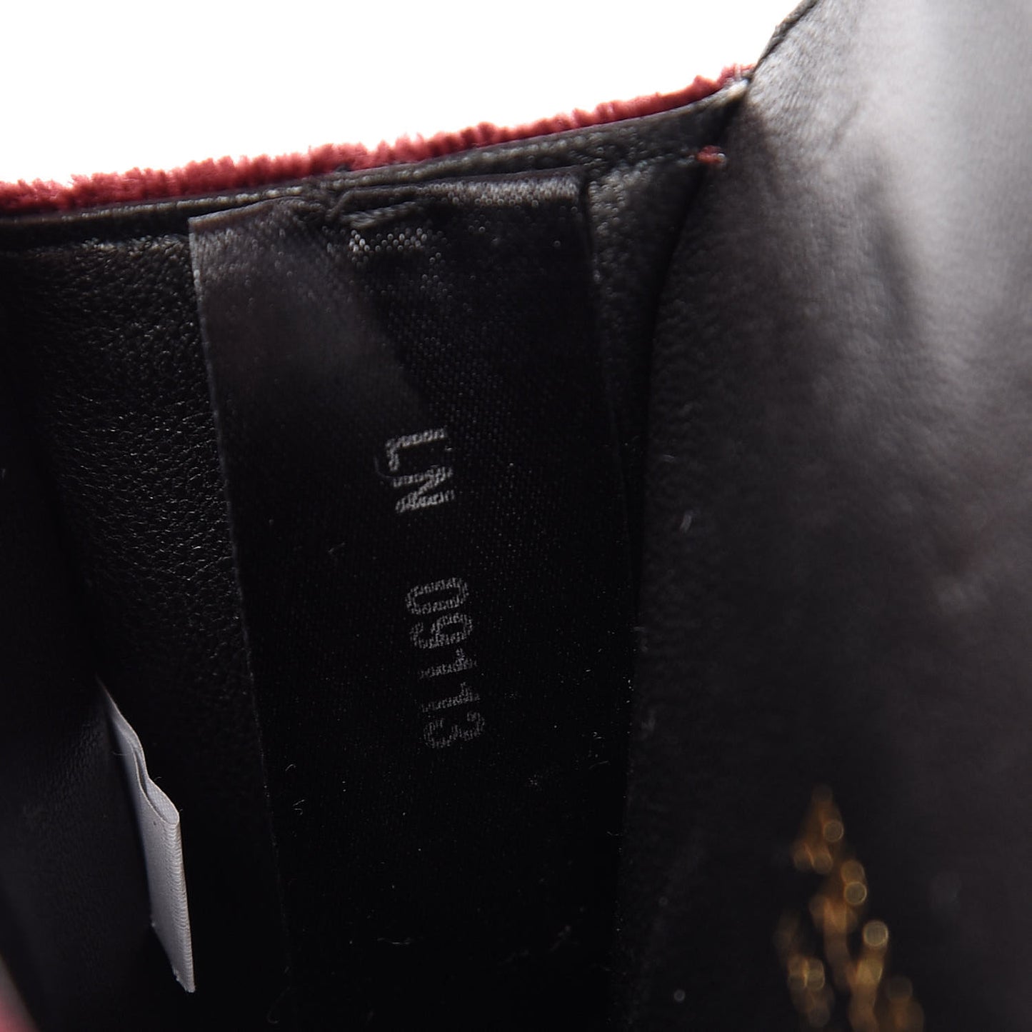 Velvet Crocodile Micro Cahier Bag Ribes Black