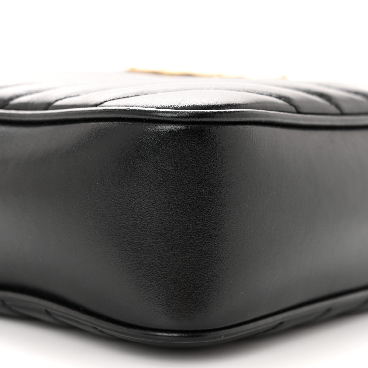 Saint Laurent Calfskin Matelasse Monogram Lou Camera Bag Black 9 of 12