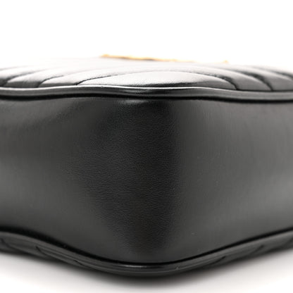 Saint Laurent Calfskin Matelasse Monogram Lou Camera Bag Black 9 of 12