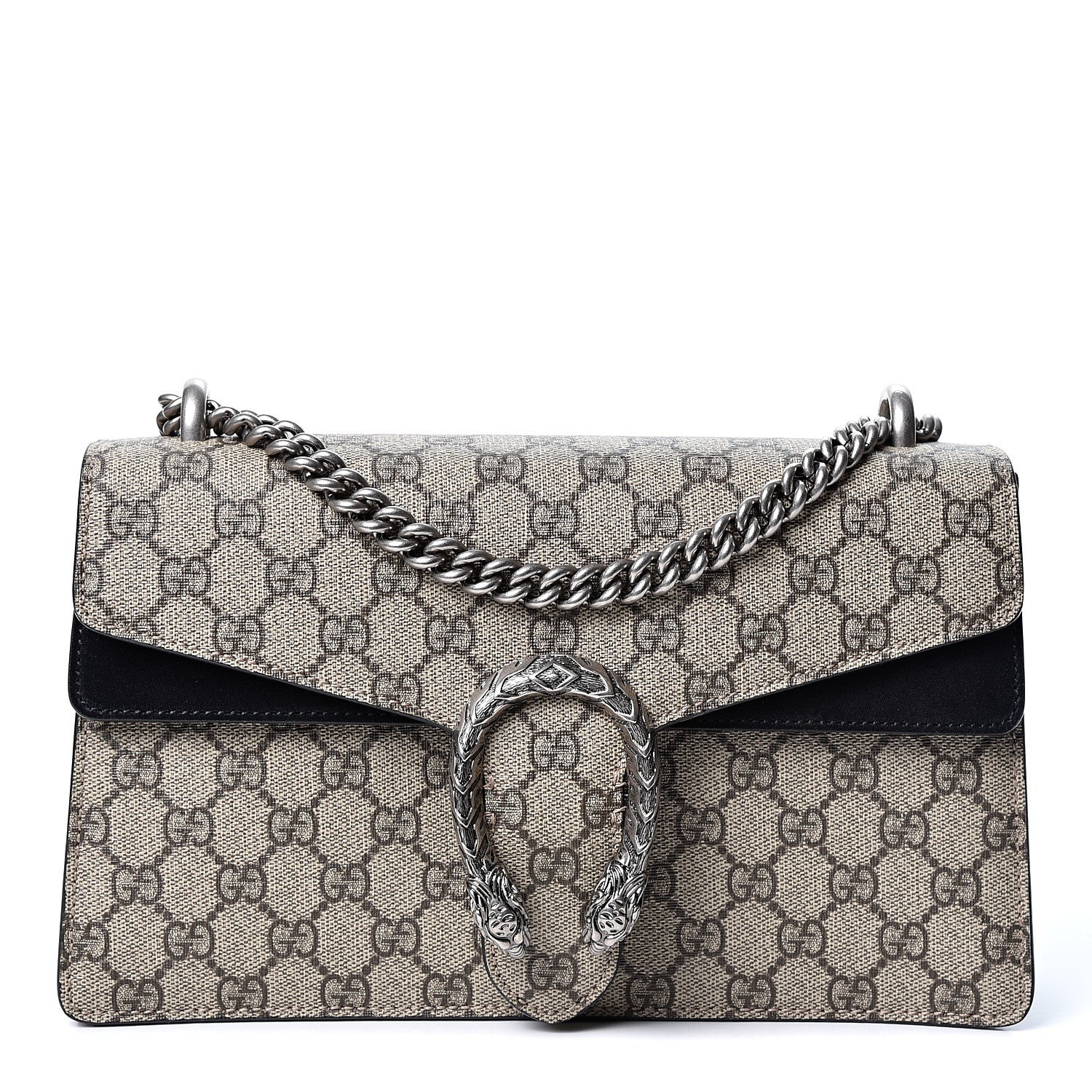 Gucci GG Supreme Monogram Small Dionysus Shoulder Bag Black 1 of 12