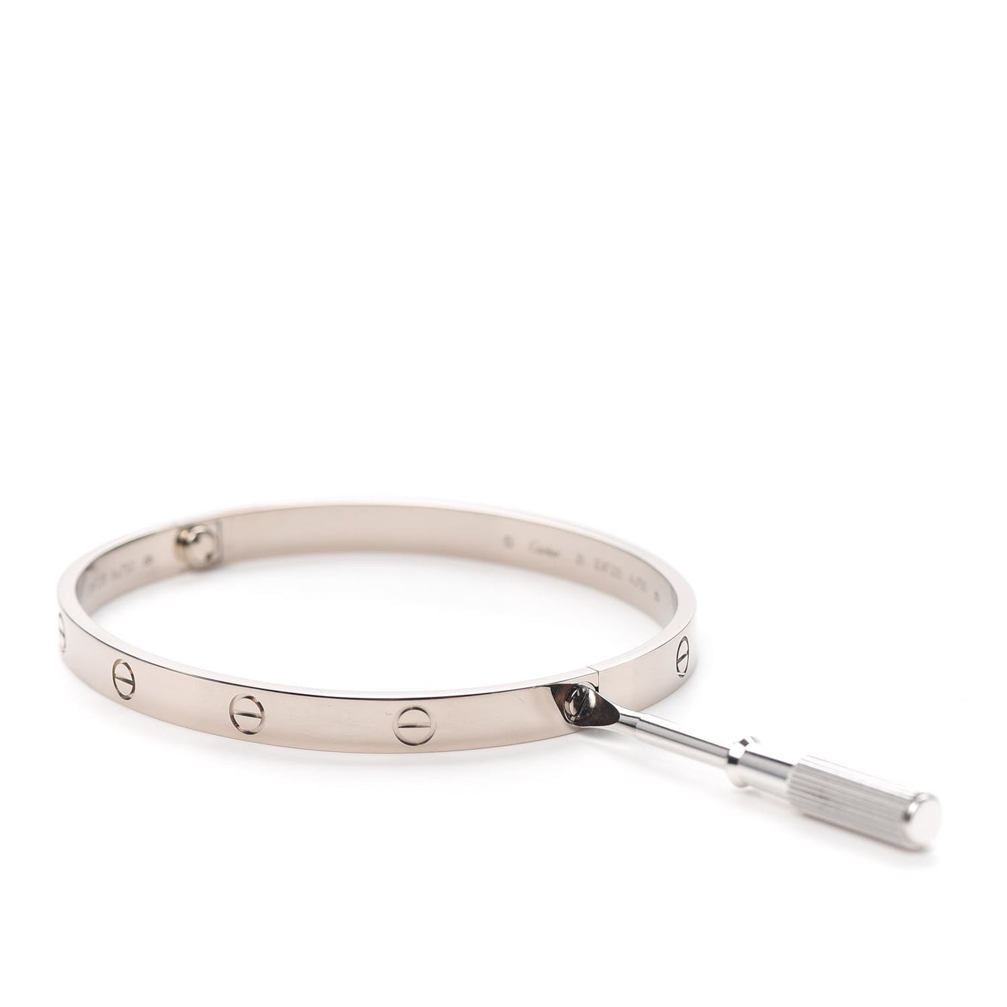 18K White Gold LOVE Bracelet 21