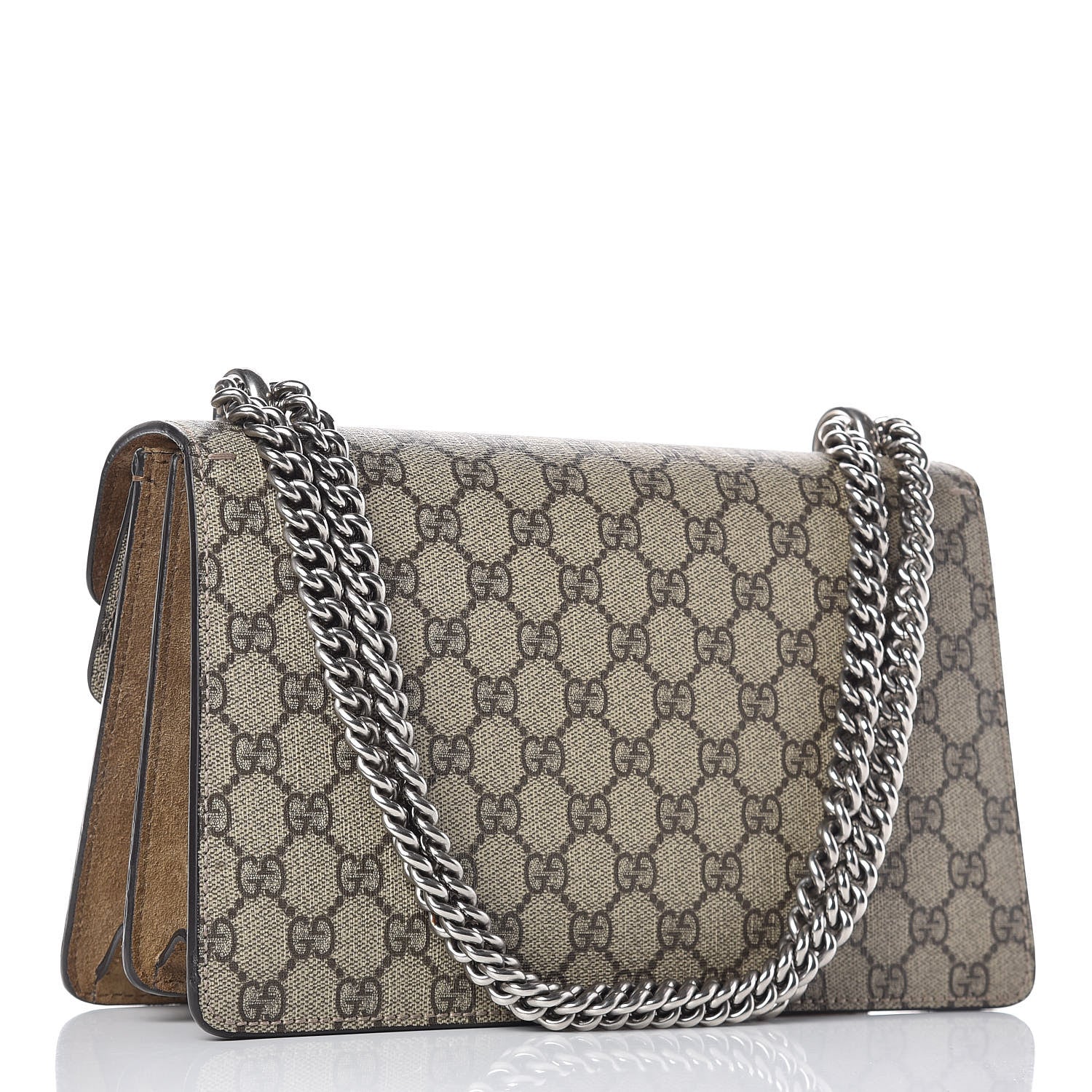 Gucci GG Supreme Monogram Small Dionysus Shoulder Bag Taupe 3 of 11