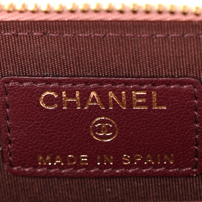 Chanel Sheepskin Quilted Mademoiselle Vintage Zip Coin Purse Light Pink 6 of 8