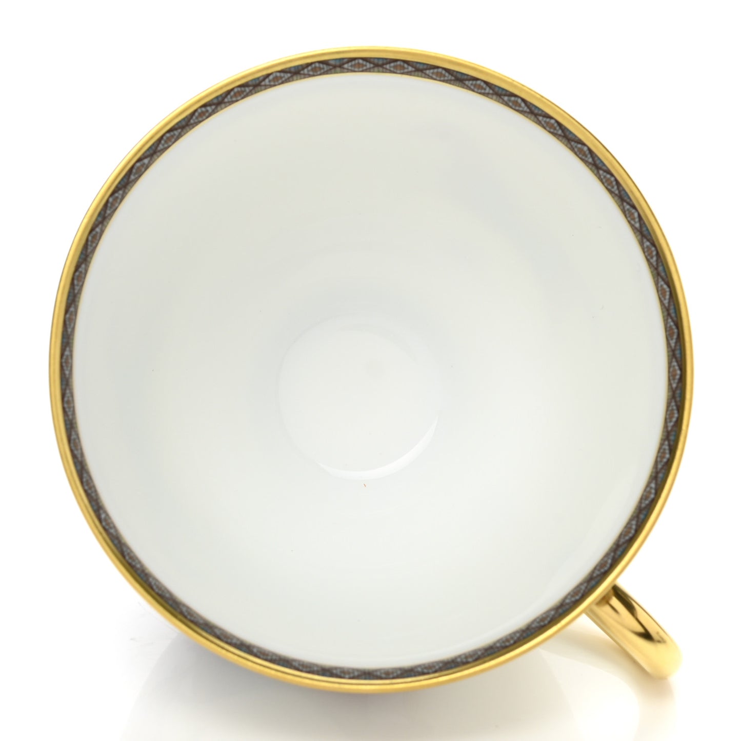 Porcelain Cheval d'Orient Tea Cup and Saucer Set of 2