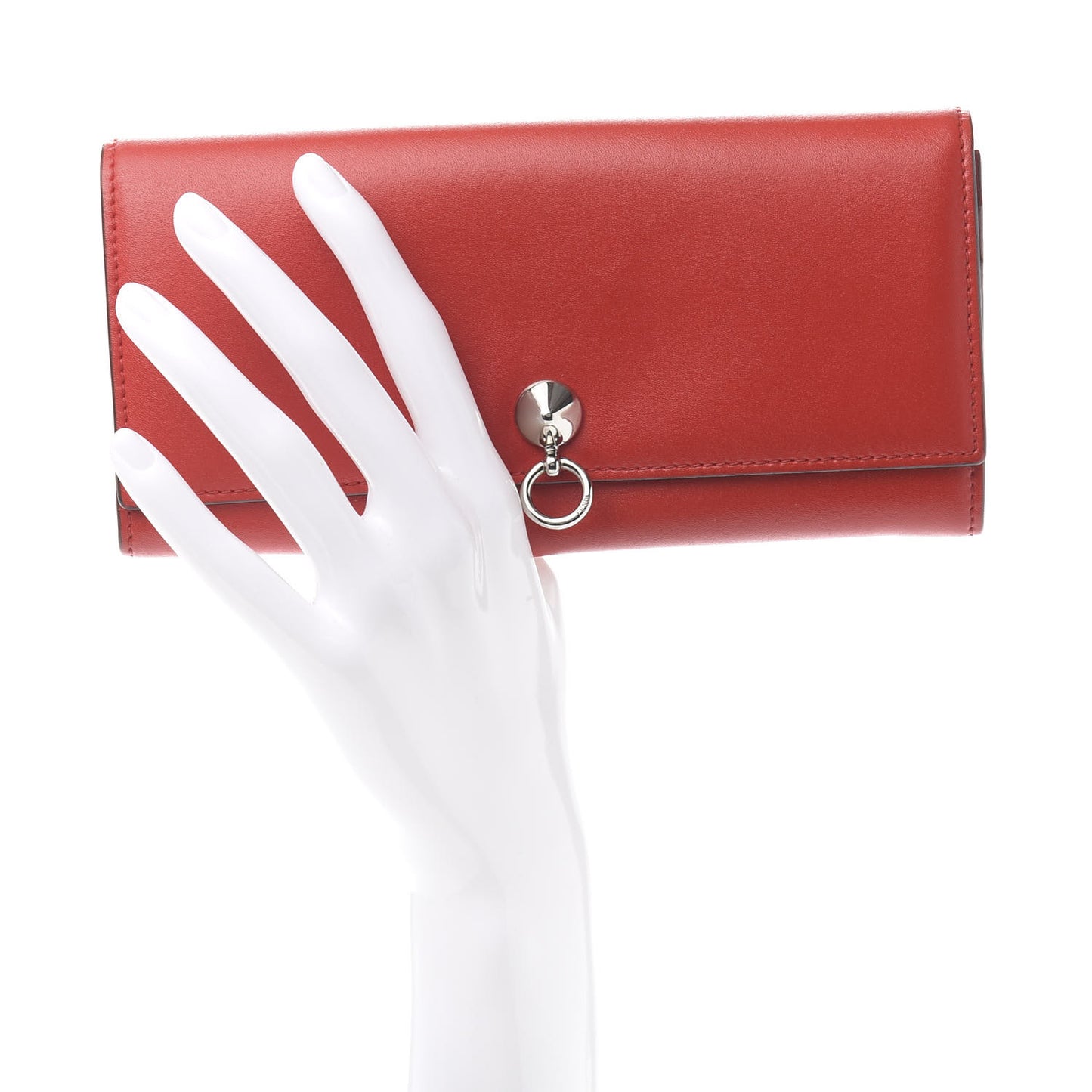 Vitello Liberty Century Lucido By The Way Continental Wallet Rosso