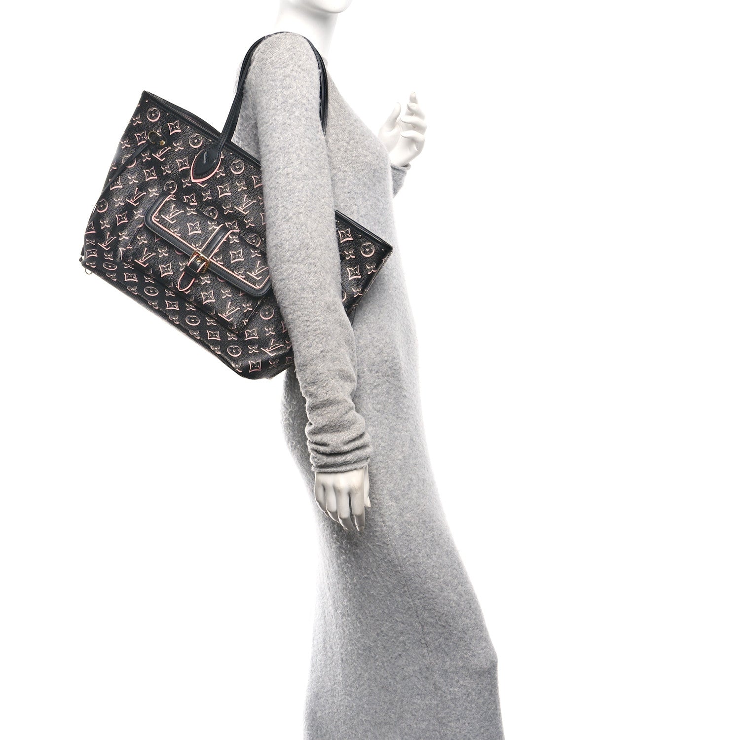 Louis Vuitton Monogram Fall For You Neverfull MM Black 2 of 12