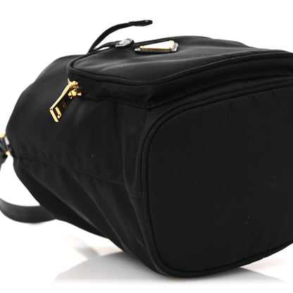 Prada Nylon Vela Saffiano Mini Bucket Crossbody Bag Black 10 of 11