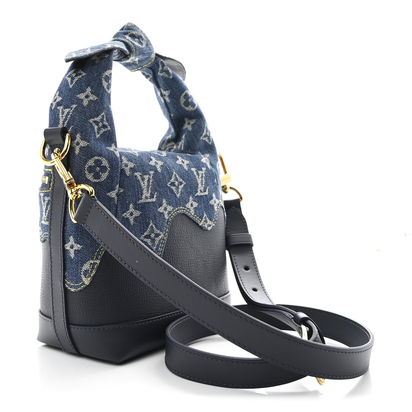 X NIGO Taurillon Monogram Denim Japanese Cruiser Blue