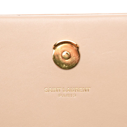 Saint Laurent Smooth Calfskin Classic Monogram Kate Tassel Chain Wallet Nude Powder 6 of 8