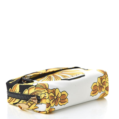 Versace Nylon Baroque Print Cosmetic Case Black Gold White 4 of 6