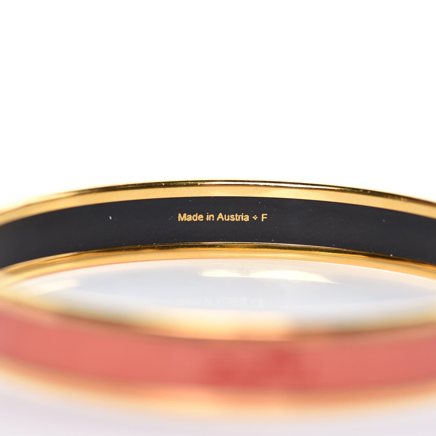 Hermes Enamel Printed Narrow Caleche Bracelet 65 5 of 5