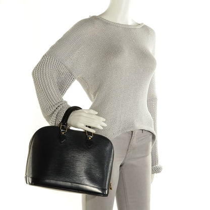 Louis Vuitton Epi Alma PM Black 2 of 7
