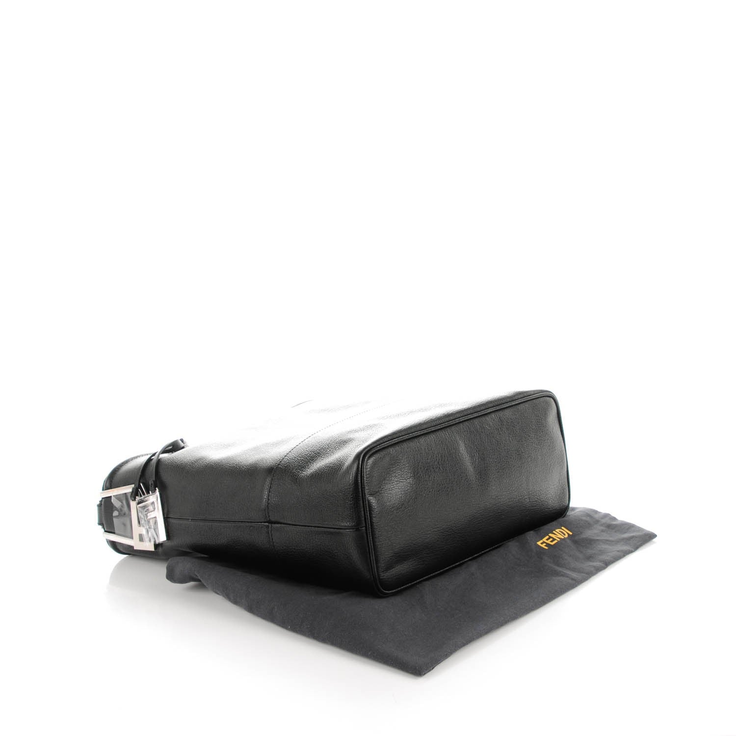 Fendi Calfskin 2Jours Bucket Bag Black 4 of 7