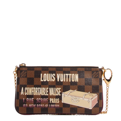 Louis Vuitton Damier Ebene Trunk Pochette Milla MM 1 of 7