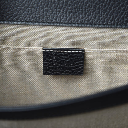 Gucci Dollar Calfskin Small Interlocking G Shoulder Bag Black 6 of 11