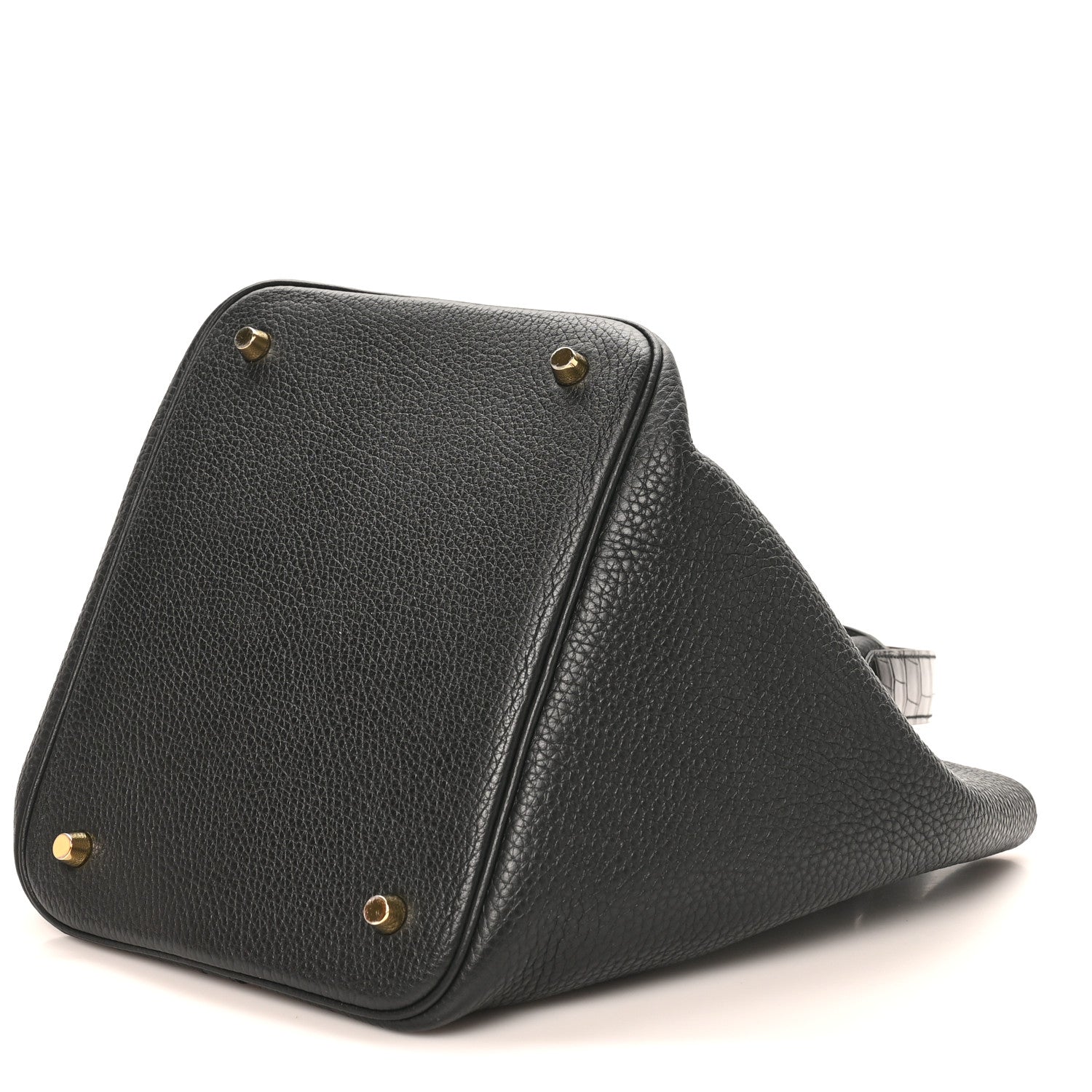 Hermes Taurillon Clemence Matte Alligator Picotin Lock Touch 22 MM Black 10 of 10