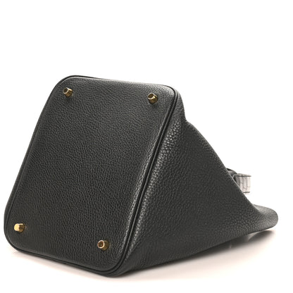 Hermes Taurillon Clemence Matte Alligator Picotin Lock Touch 22 MM Black 10 of 10
