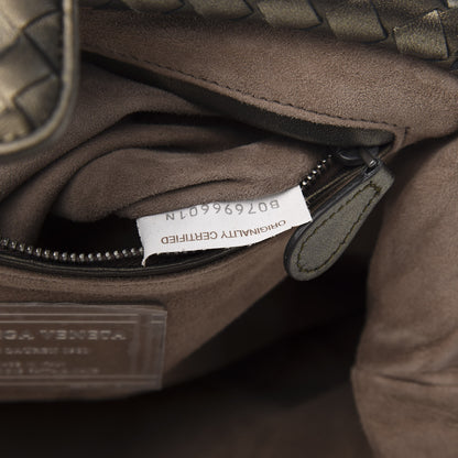 Bottega Veneta Nappa Intrecciato The Lauren 1980 Clutch Platinum 8 of 11