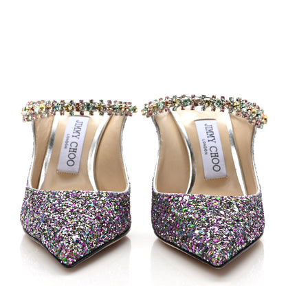 Jimmy Choo Glitter Crystal Bing 100 Pumps 37 Pink Multicolor 2 of 8