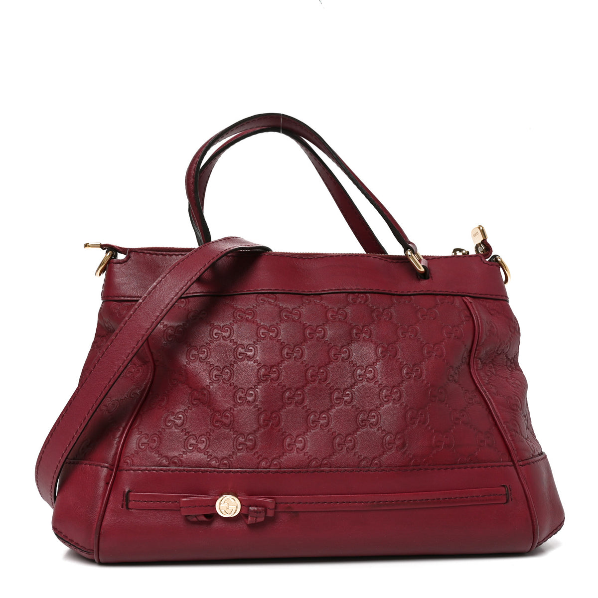 Guccissima Mayfair Top Handle Satchel Purple