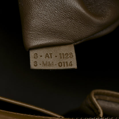 Celine Textured Calfskin Suede Tri-color Mini Luggage Cream 7 of 12