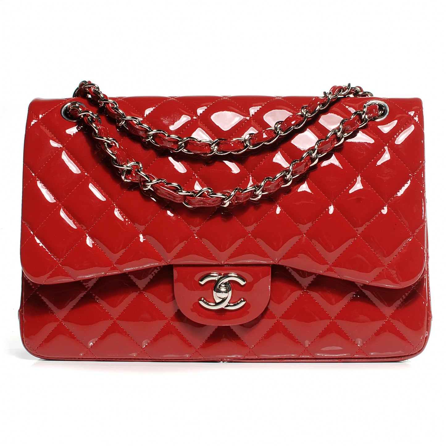 Patent Jumbo Double Flap Red