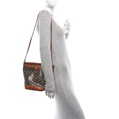 Goyard Goyardine Petit Flot Bucket Bag PM Black Gold 2 of 9