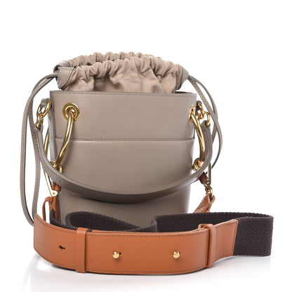 Chloe Smooth Calfskin Mini Roy Bucket Bag Motty Grey 3 of 9