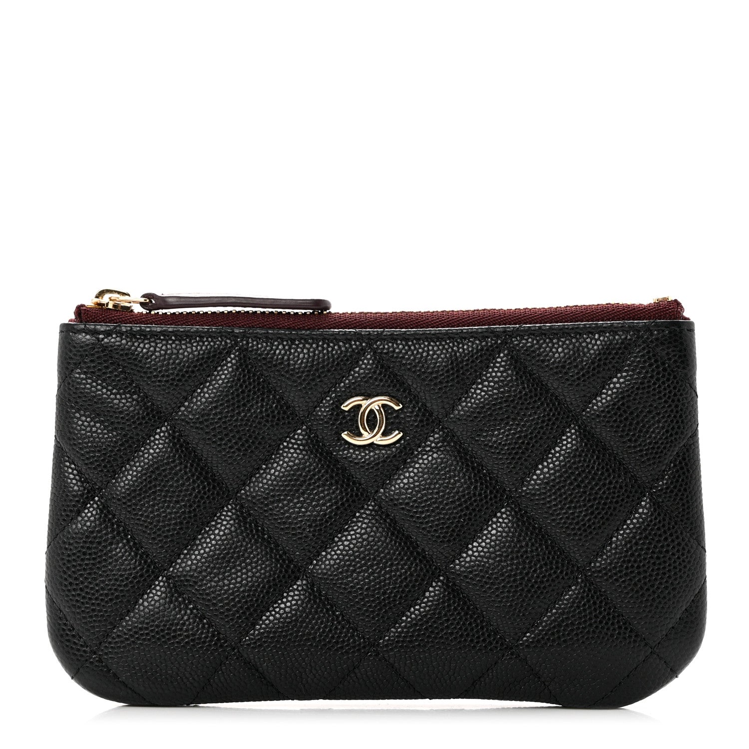 Chanel Caviar Quilted Small Cosmetic Case Black 1 of 8