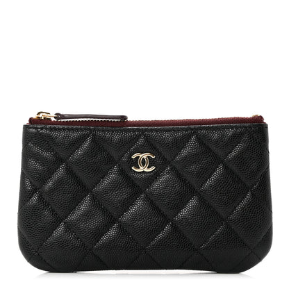 Chanel Caviar Quilted Small Cosmetic Case Black 1 of 8