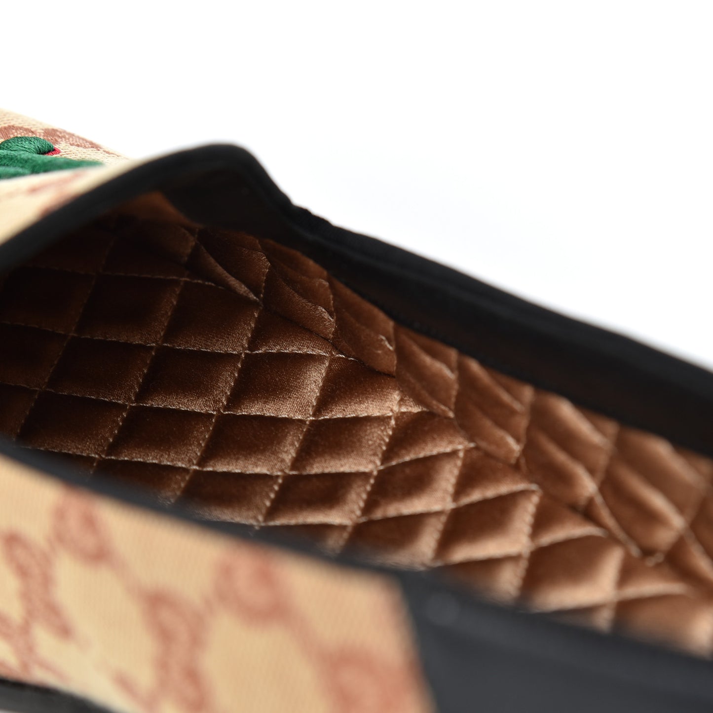 X MLB GG Monogram LA Dodgers Embroidered Mens Loafers 8.5 Beige Ruggine Black