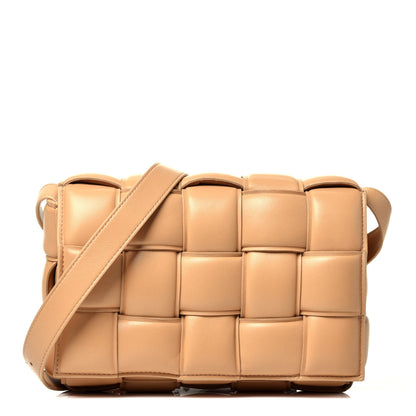Bottega Veneta Nappa Maxi Intreccio Padded Cassette Crossbody Bag Almond 1 of 10