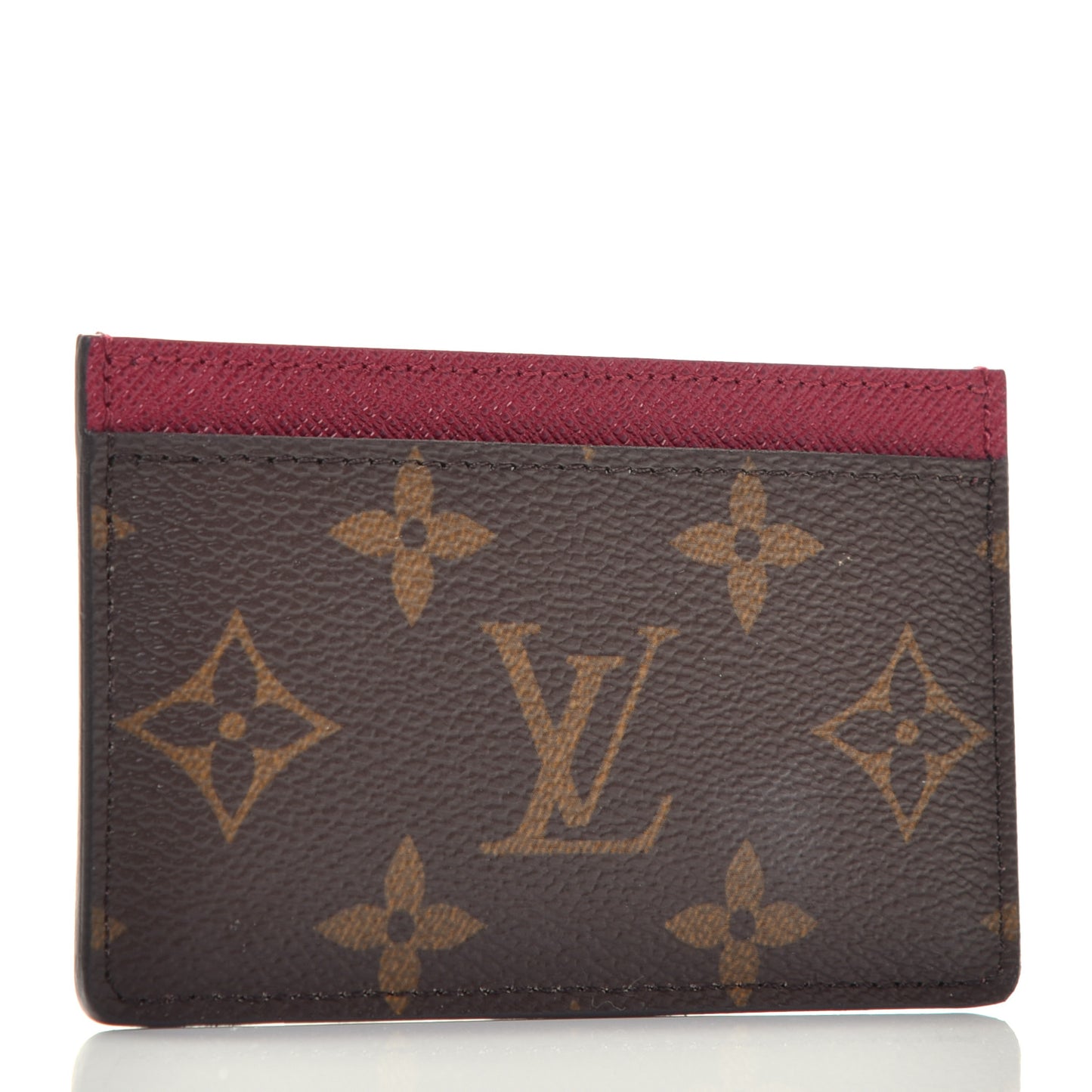 Monogram Card Holder Fuchsia