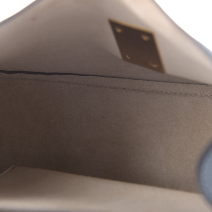 Chloe Suede Smooth Calfskin Drew Shoulder Bag Cloudy Blue 5 of 9