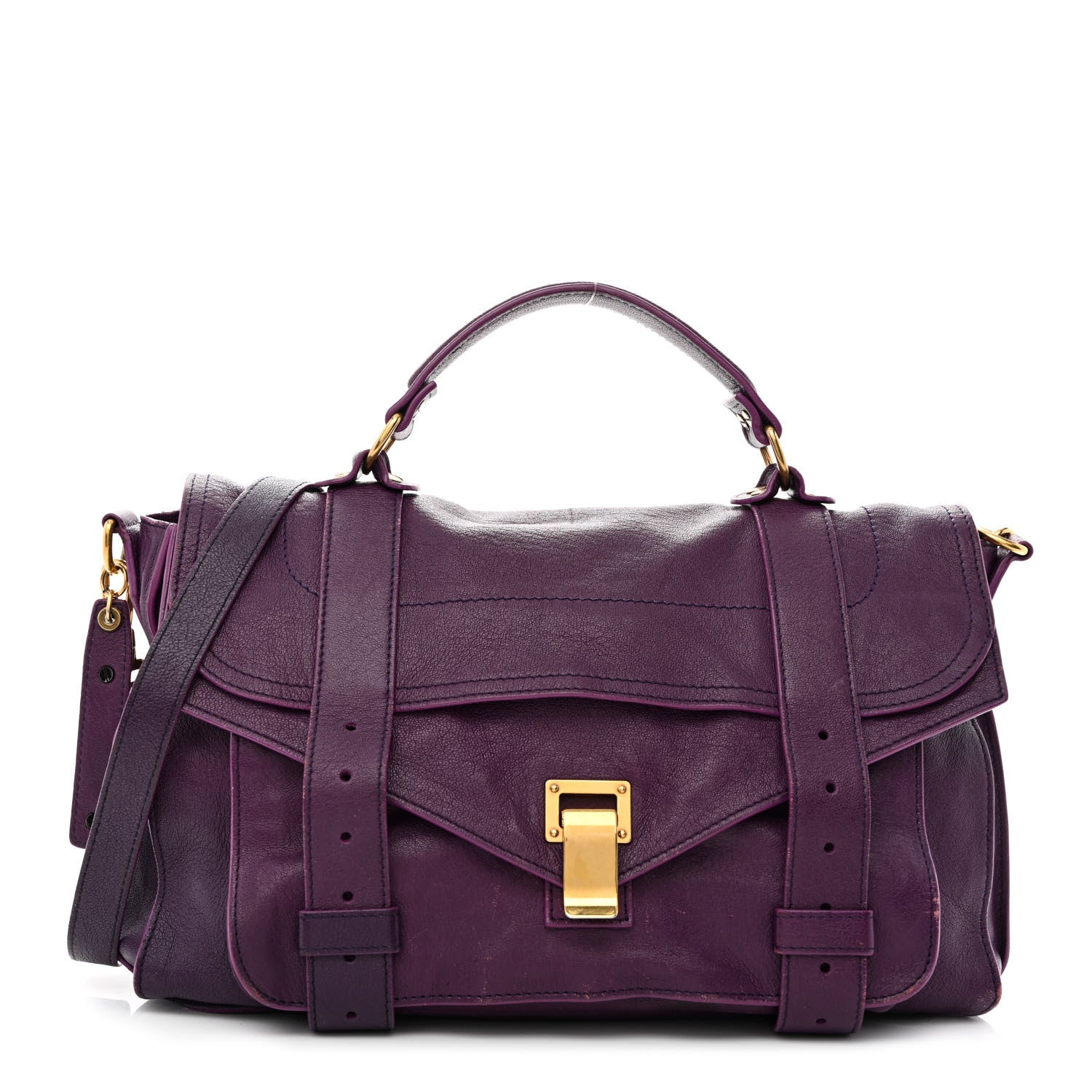 Proenza Schouler Lambskin Medium PS1 Satchel Purple Rain 1 of 13