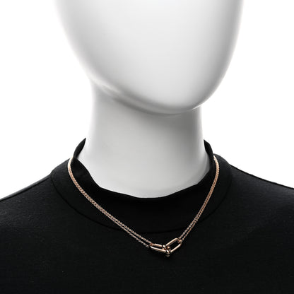 Tiffany 18K Rose Gold HardWear Double Link Pendant Necklace 2 of 6