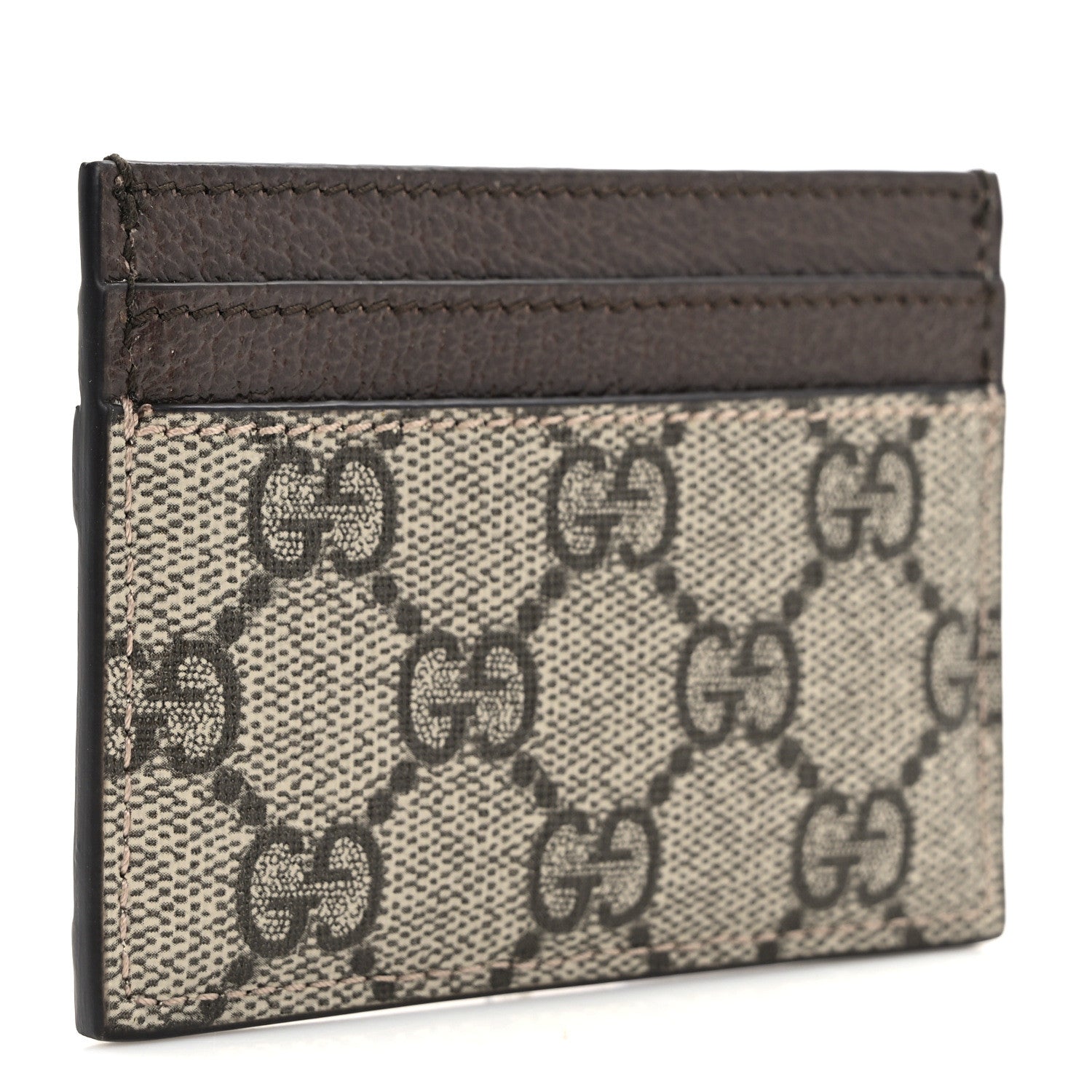 Gucci GG Supreme Monogram Ophidia Card Holder Brown 3 of 9