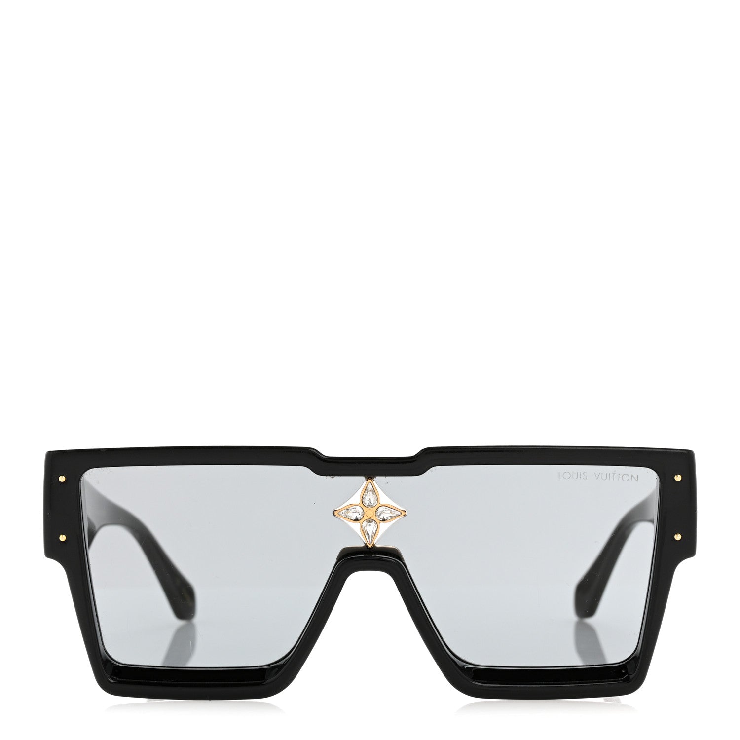 Louis Vuitton Acetate Swarovski Crystal Cyclone Sunglasses Z1578W Black 2 of 10