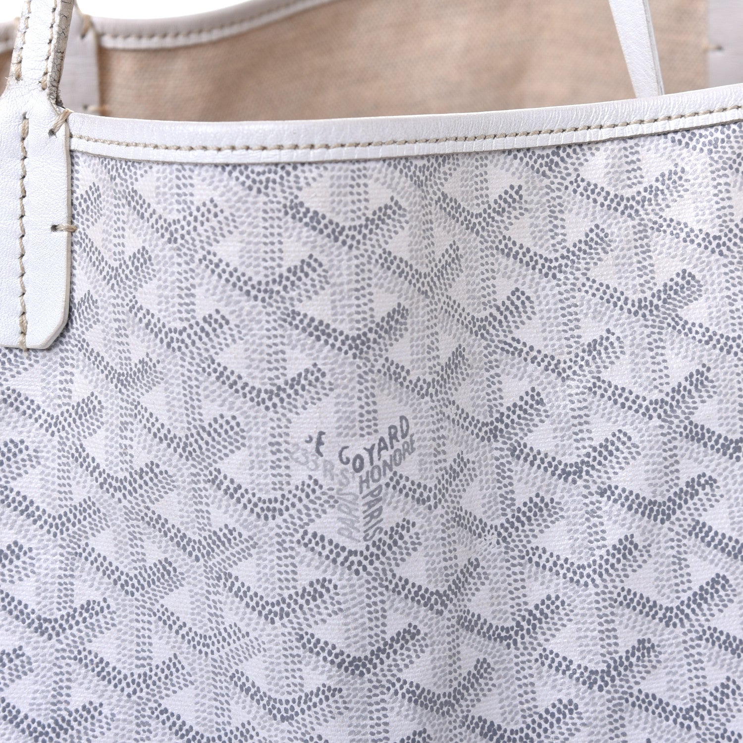 Goyard Goyardine Saint Louis GM White 8 of 8