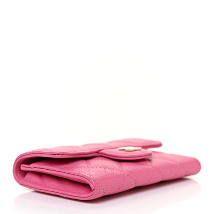 Chanel Caviar Quilted Flap Card Holder Pink 4 of 11