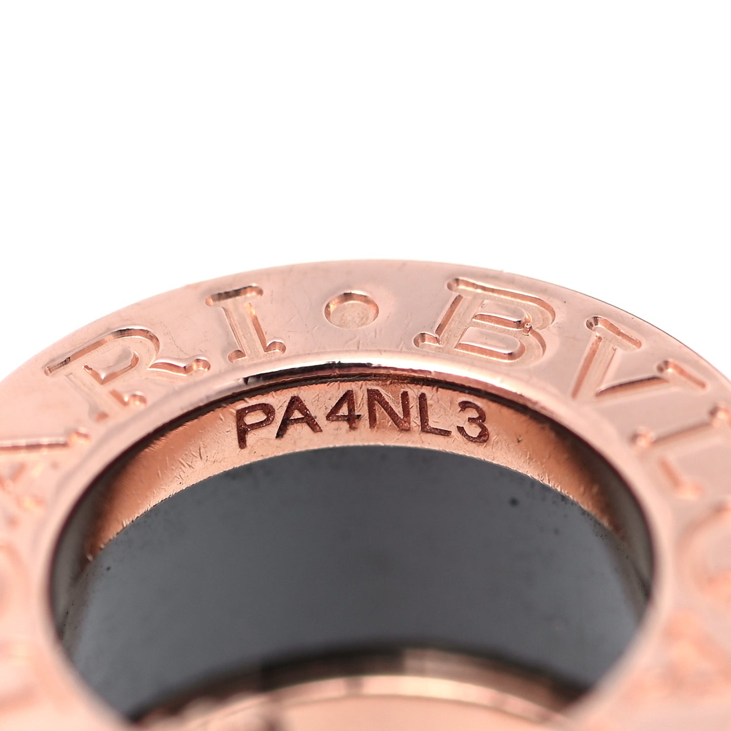 18K Rose Gold Black Ceramic B.Zero1 Pendant Necklace