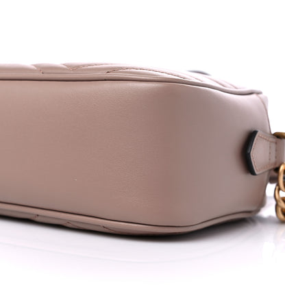 Gucci Calfskin Matelasse Small GG Marmont Chain Shoulder Bag Porcelain Rose 9 of 9