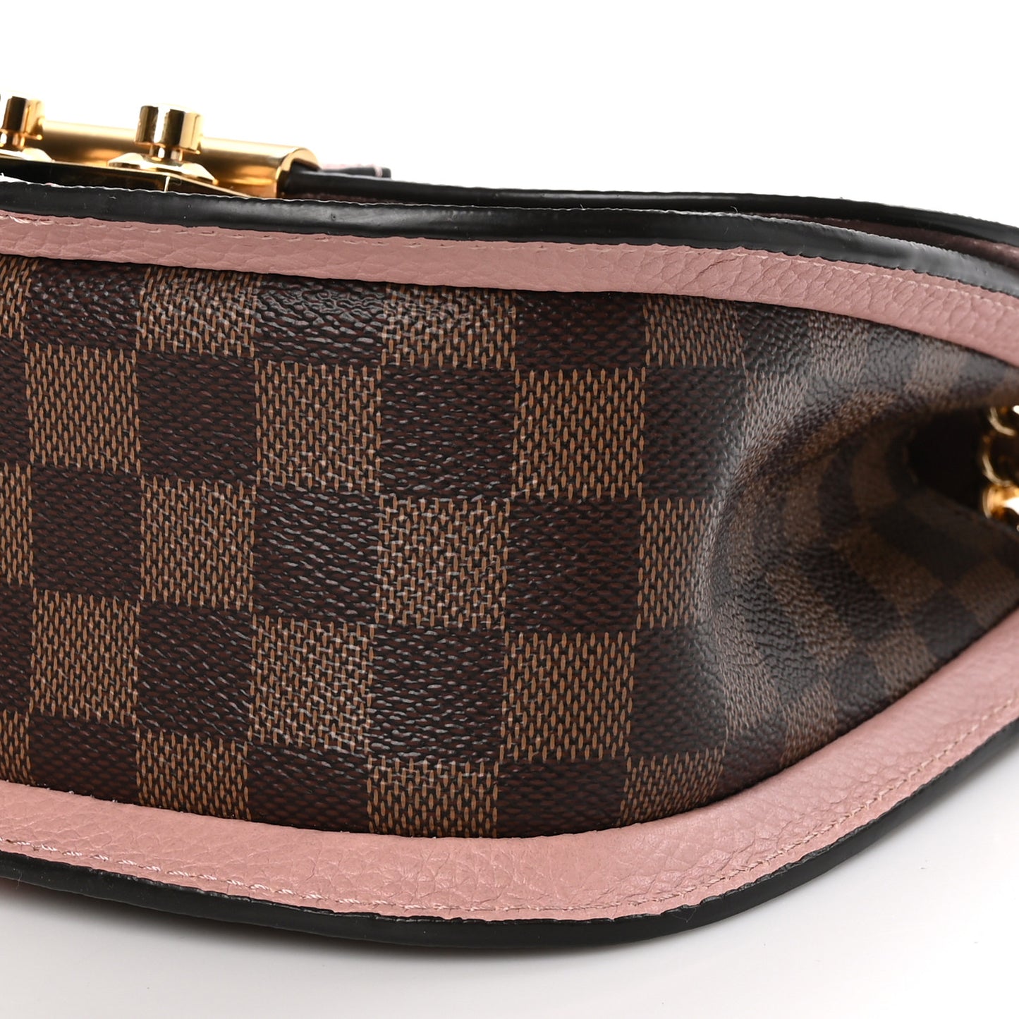 Damier Ebene Cuir Taurillon Wight Magnolia