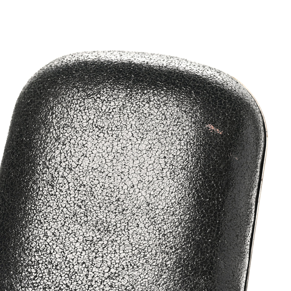 Metallic Lambskin Skull Knuckle Box Clutch Black