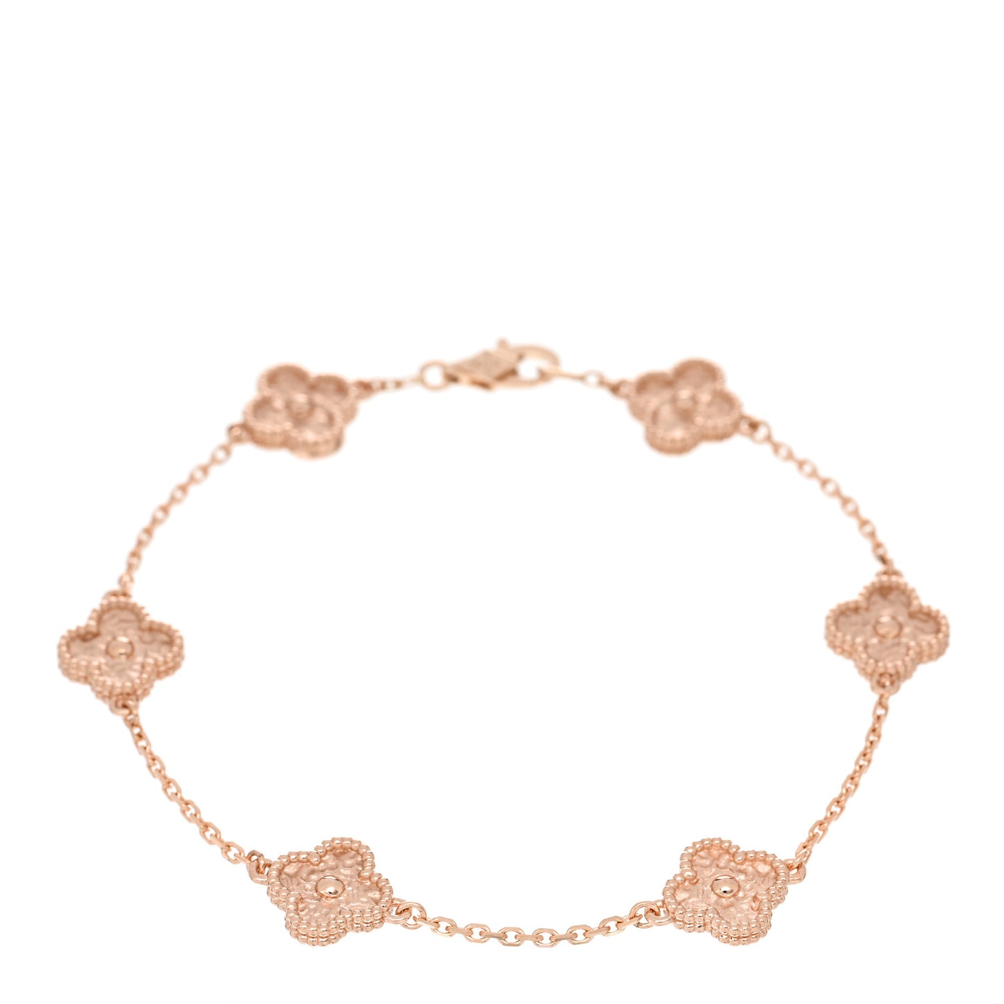 18K Rose Gold 6 Motifs Sweet Alhambra Bracelet