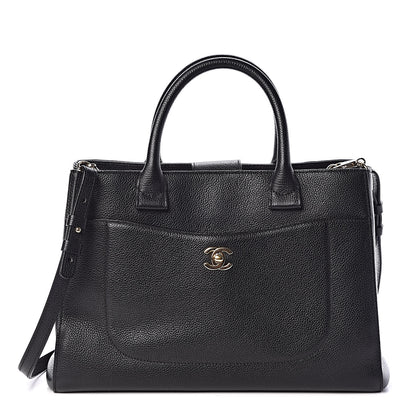 Chanel Grained Calfskin Small Neo Executive Shopper Tote Black 1 of 9