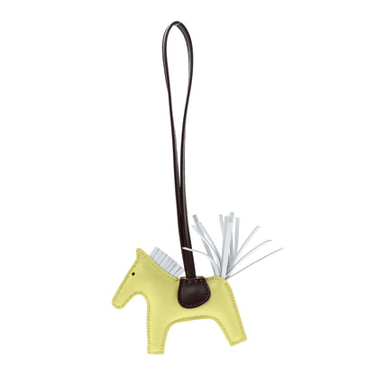 Hermes Milo Lambskin Grigri Rodeo Horse Bag Charm PM Jaune Bourgeon Bleu Brume Rouge Sellier 1 of 6